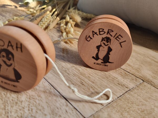 Handcrafted Swiss Wooden Yo-Yo with Personalization